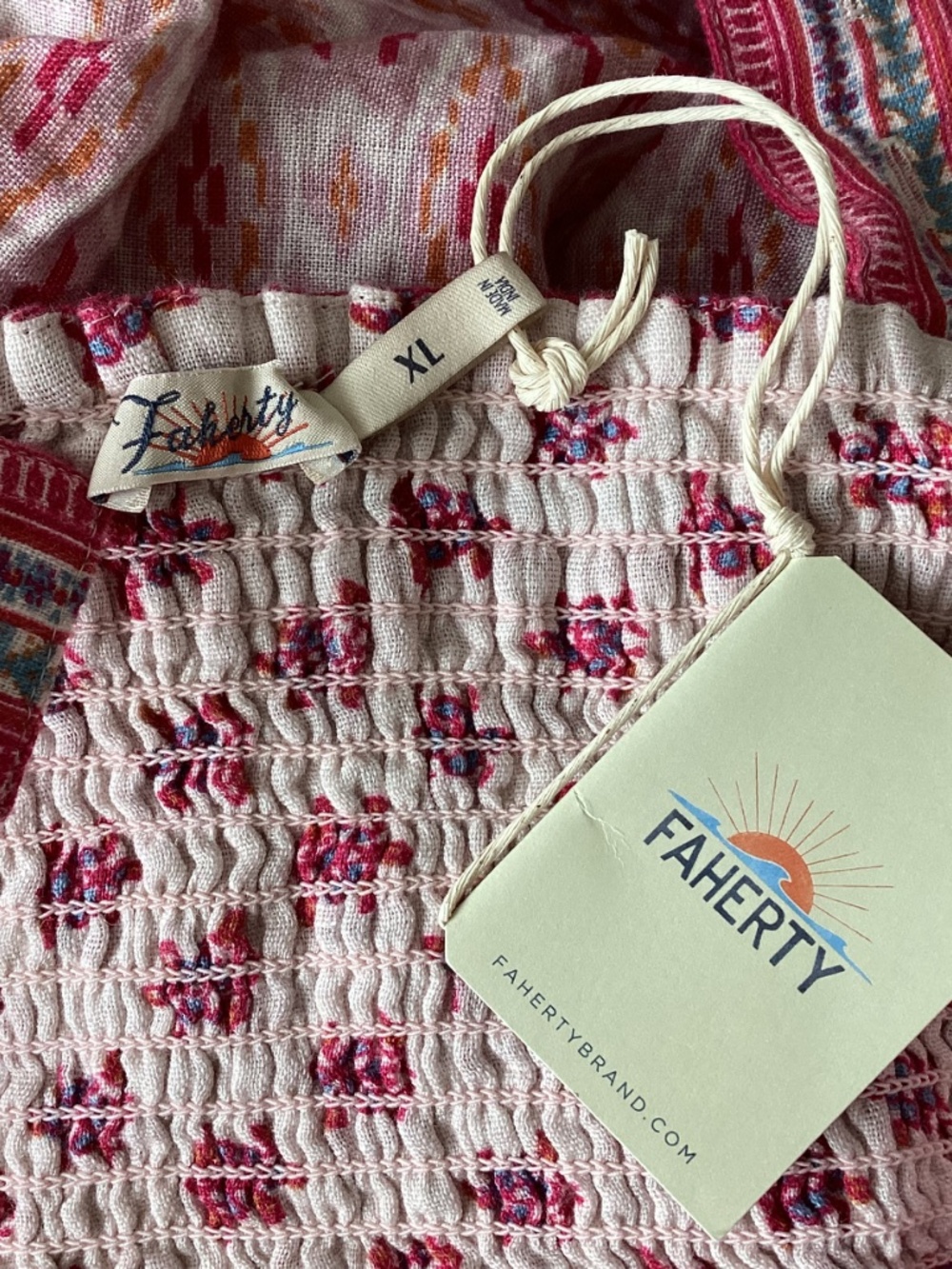 Faherty Gracie Linen Maxi Dress, size XL - Picture 13 of 16
